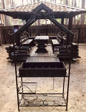 Мангальная зона с беседкой — база отдыха Усадьба, Тюмень