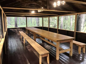 Зона барбекю с навесом — аренда беседки в Тюмени