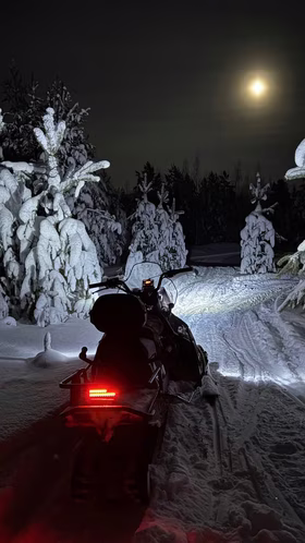 Квадроцикл зимой — сафари на базе отдыха Усадьба в Тюмени