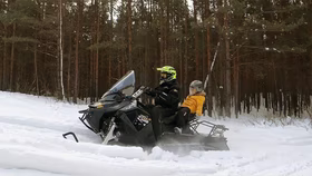 Зимнее сафари на снегоходе — загородный отдых, база Усадьба