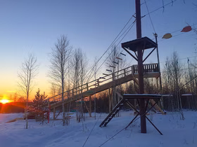 Трасса верёвочного парка — активные развлечения, база Усадьба