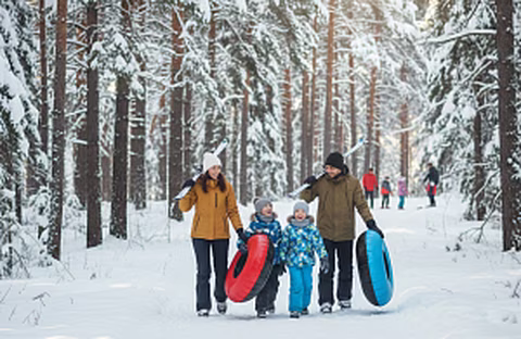 Прокат тюбингов и лыж